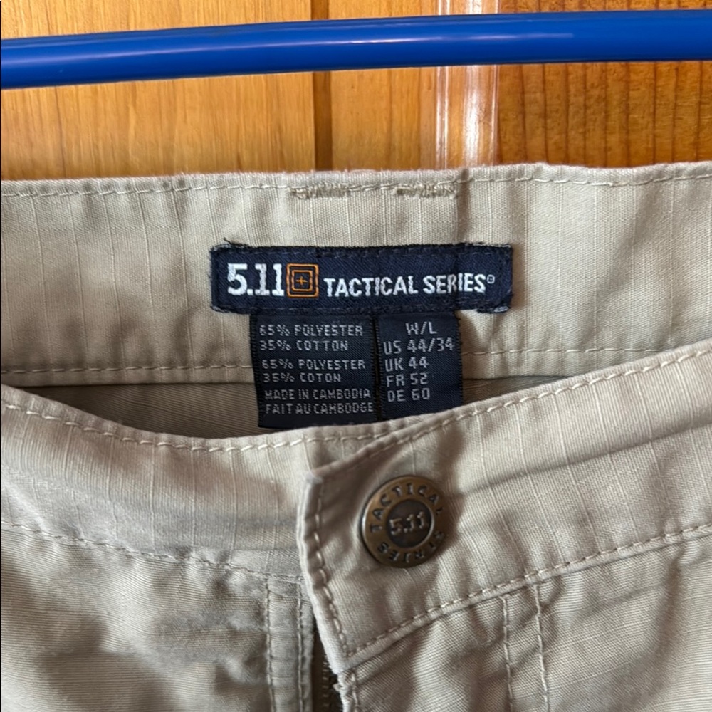 5.11 Tactical Tan Cargo Pants with Relaxed Fit - Picture 2 of 8